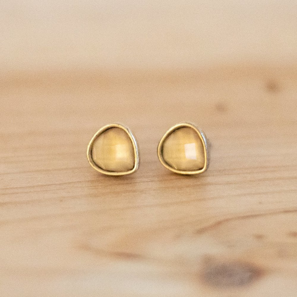 Lucky Brand Citrine Stud Earrings
